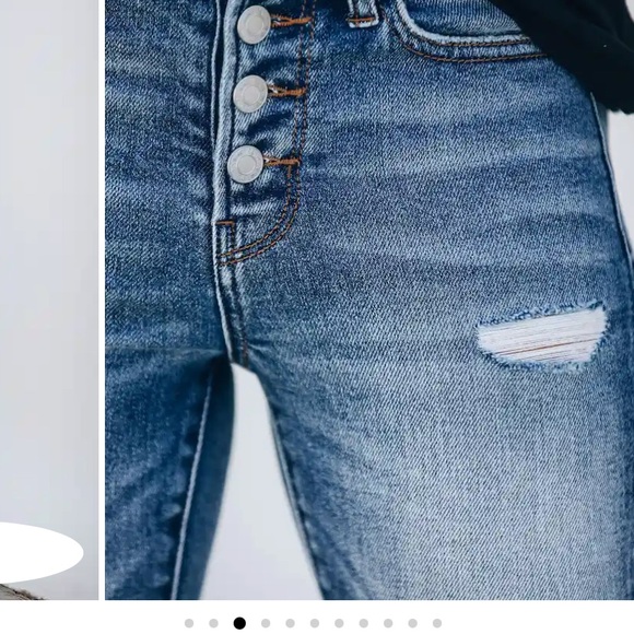 Vici button fly skinny jeans size 27 - Picture 2 of 7